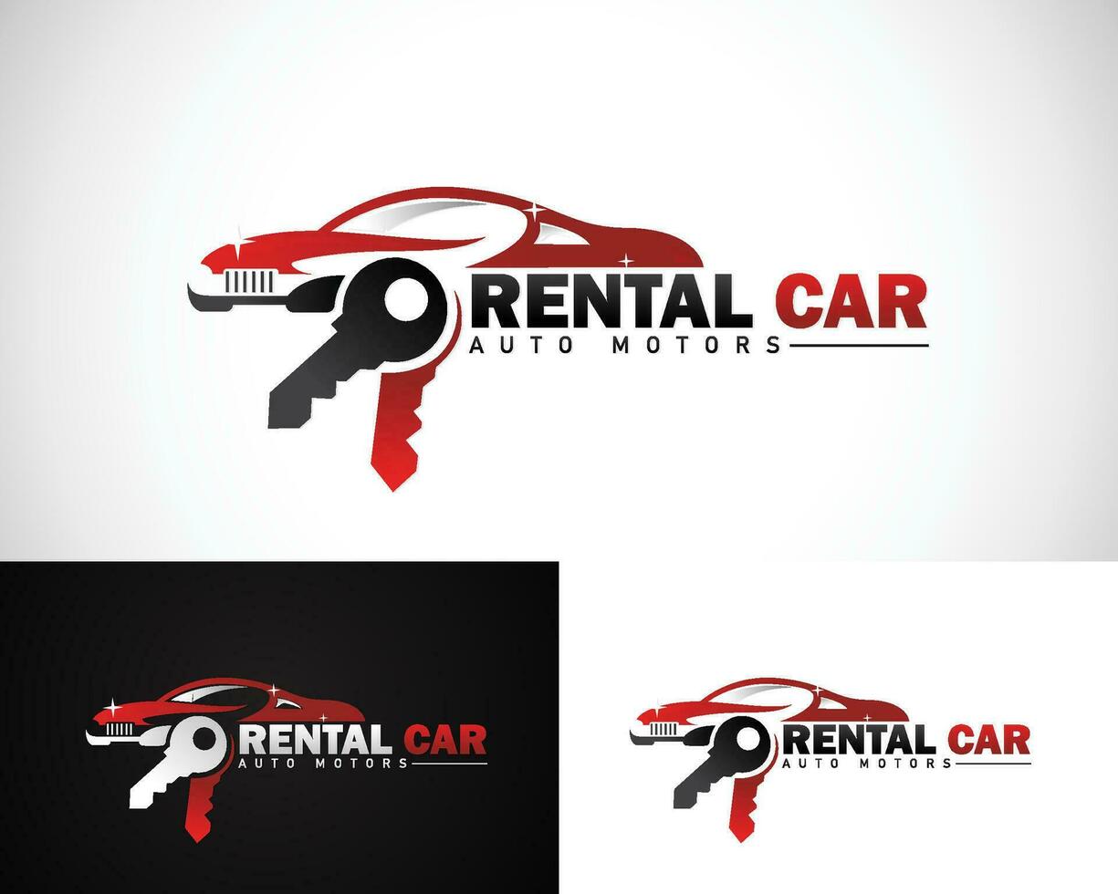 rental car logo creative design concept key , business service