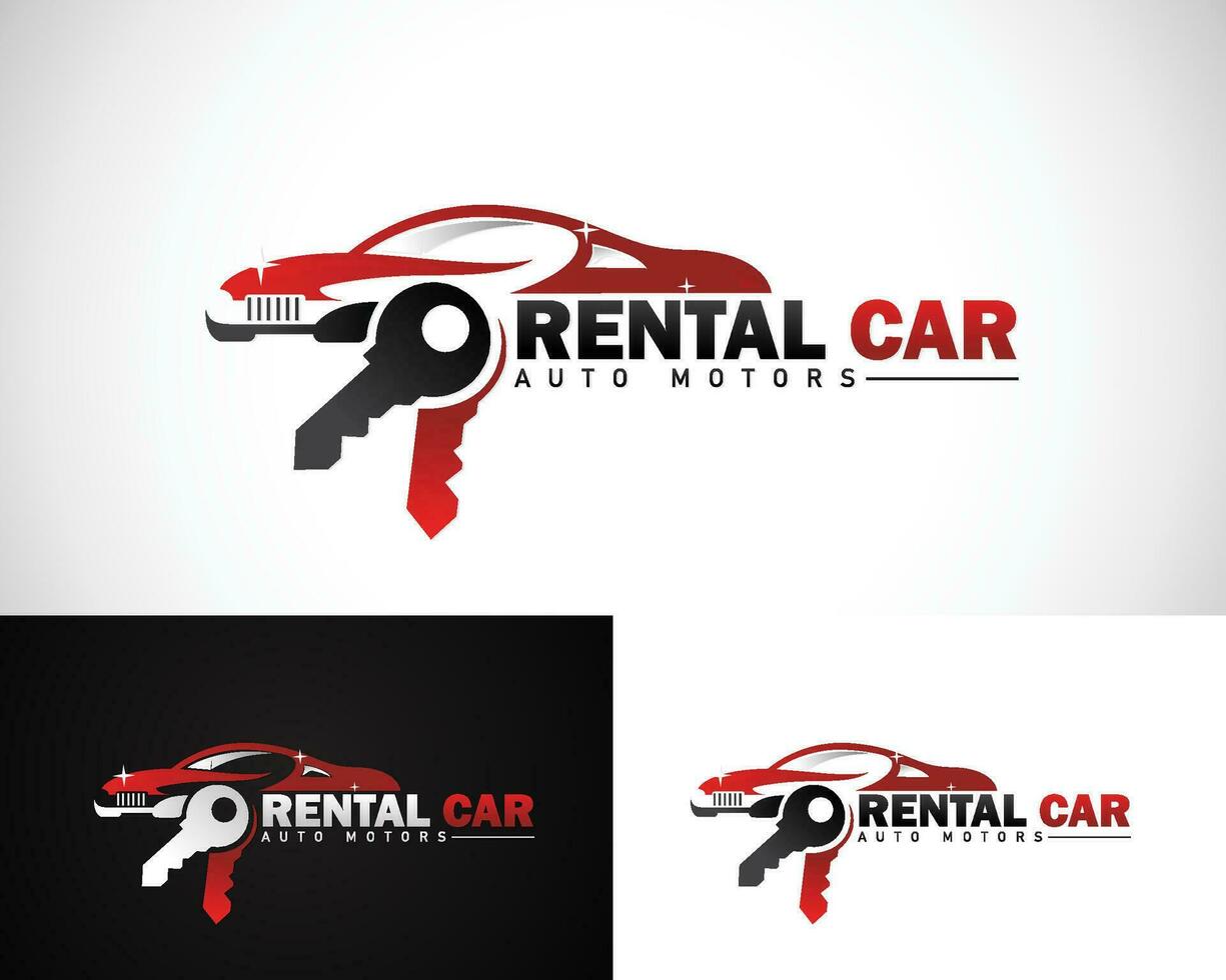 rental car logo creative design concept key , business service modification vector