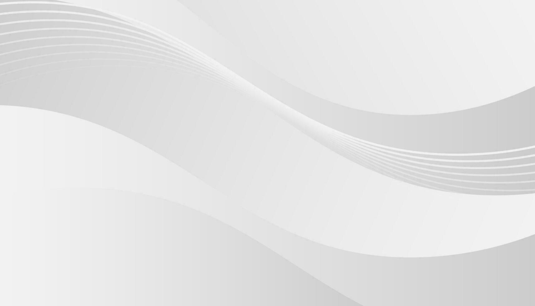 Abstract grey background poster with dynamic waves. vector