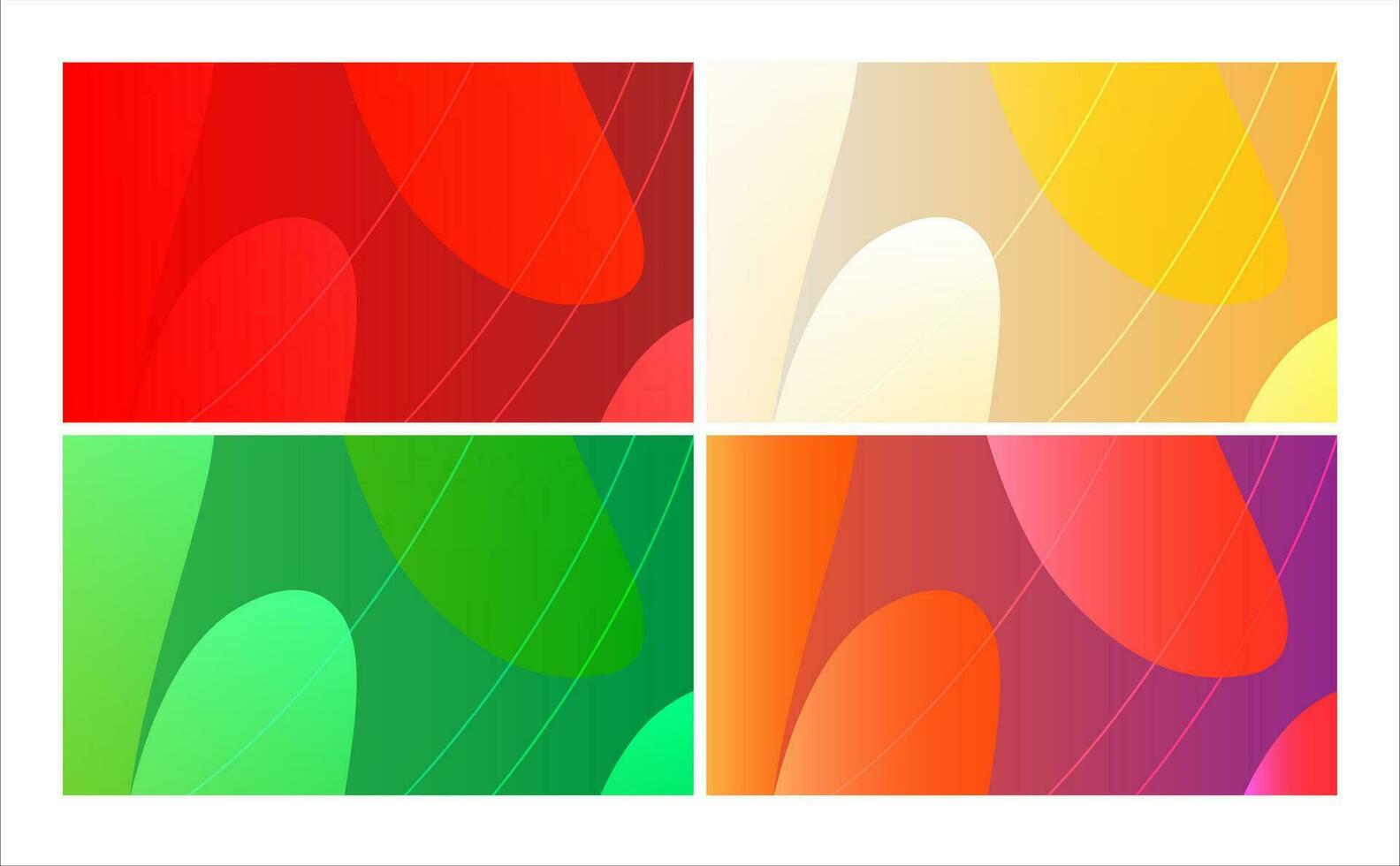 Abstract Colorful Background Vector Set