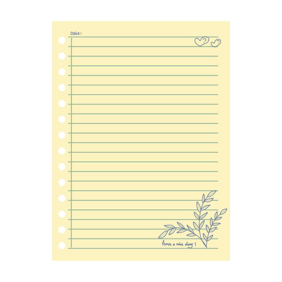 Old scrapbook paper isolated on white background. Vintage old paper, dirty, dull, torn vector illustration.