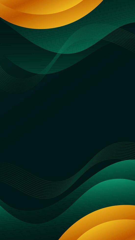 Abstract background luxury green color with wavy lines and gradients is a versatile asset suitable for various design projects such as websites, presentations, print materials, social media posts vector