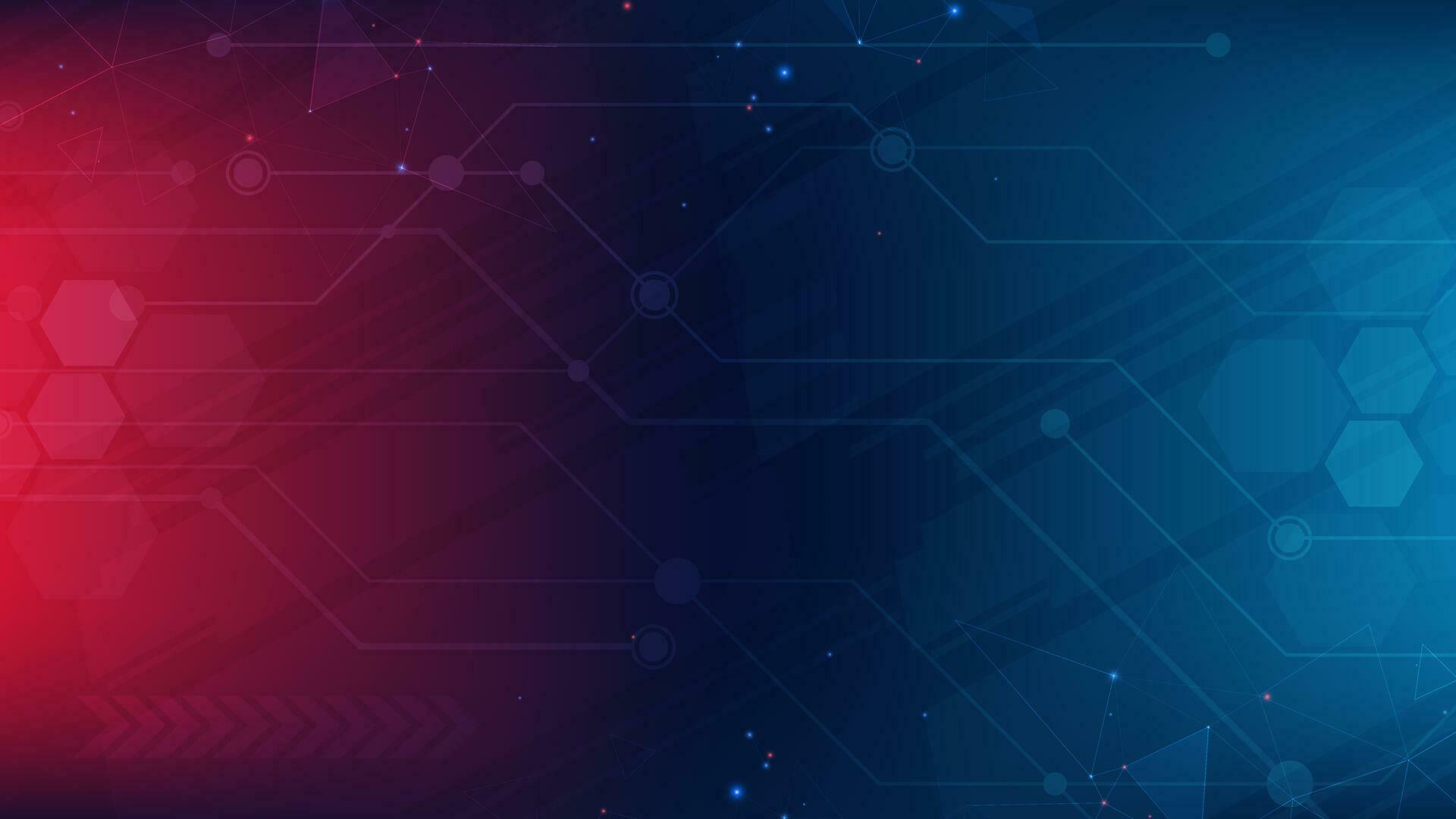 Gradient Digital technology background. Network connection dots and ...