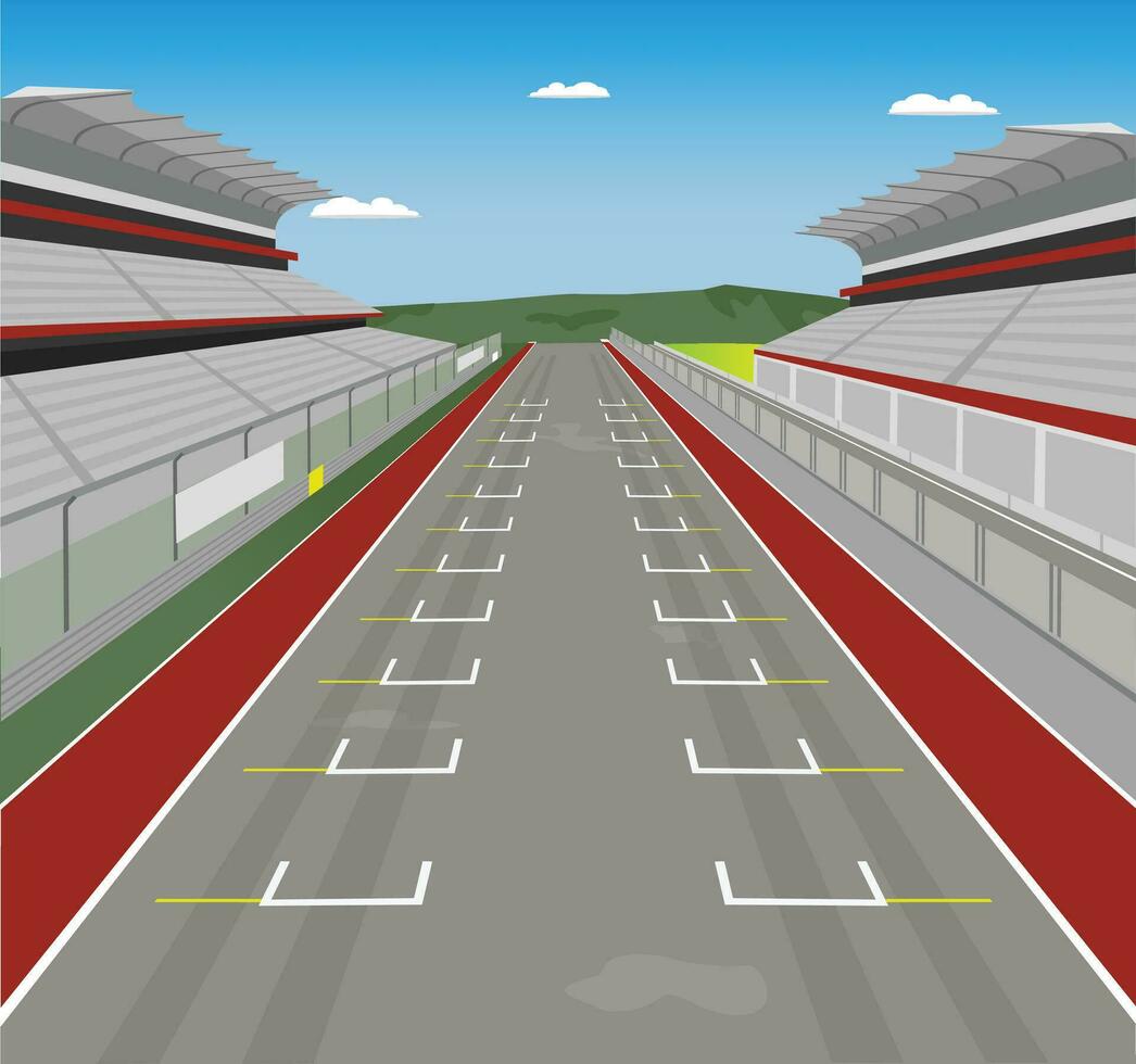 Race track speedway vector