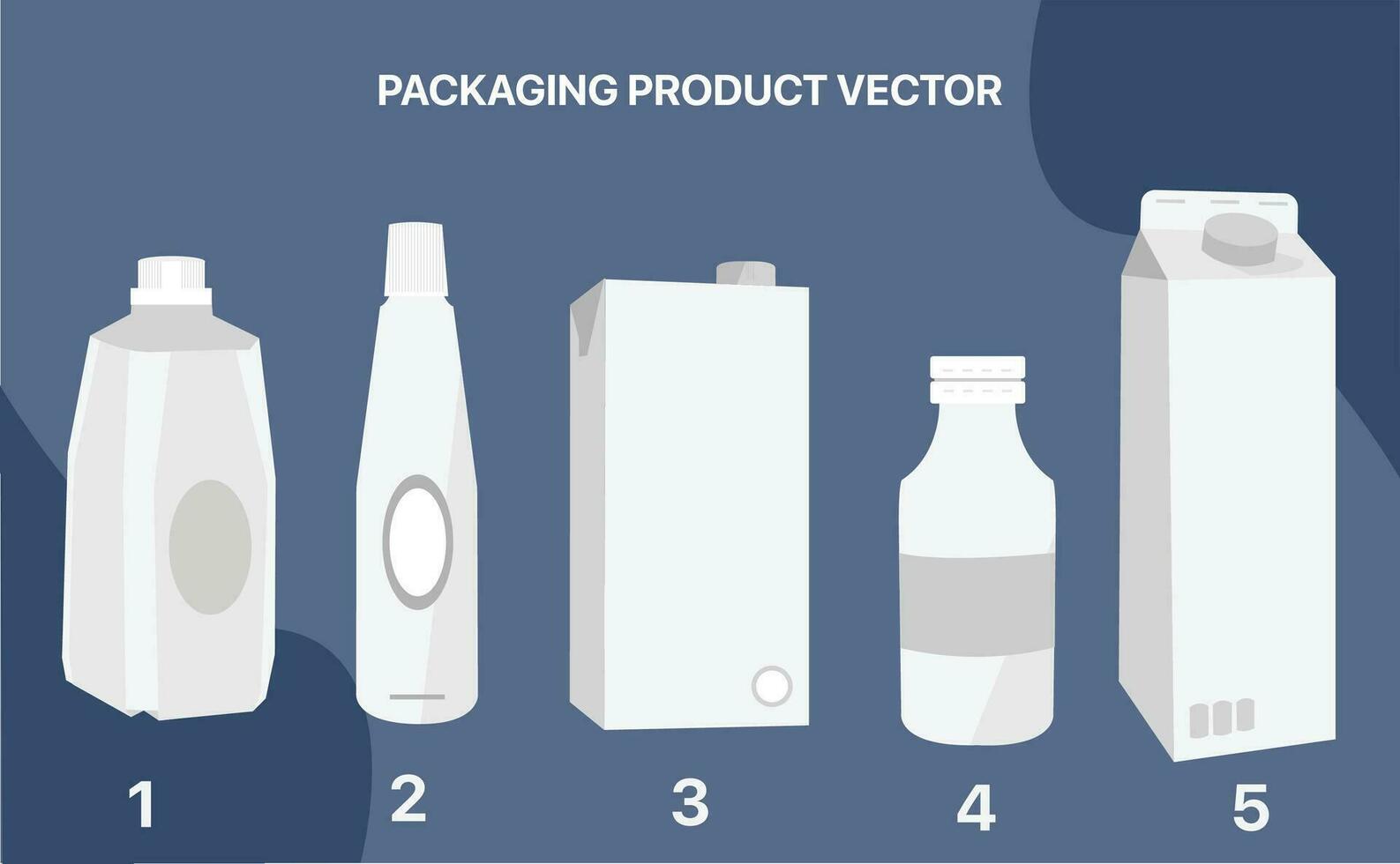 Bottle Packaging for costumer goods vector