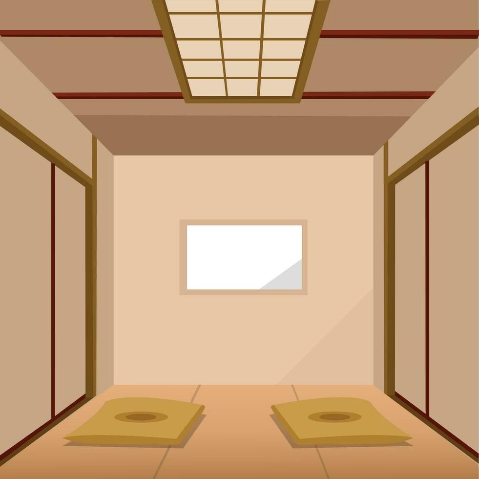 japonés habitación estilo vector