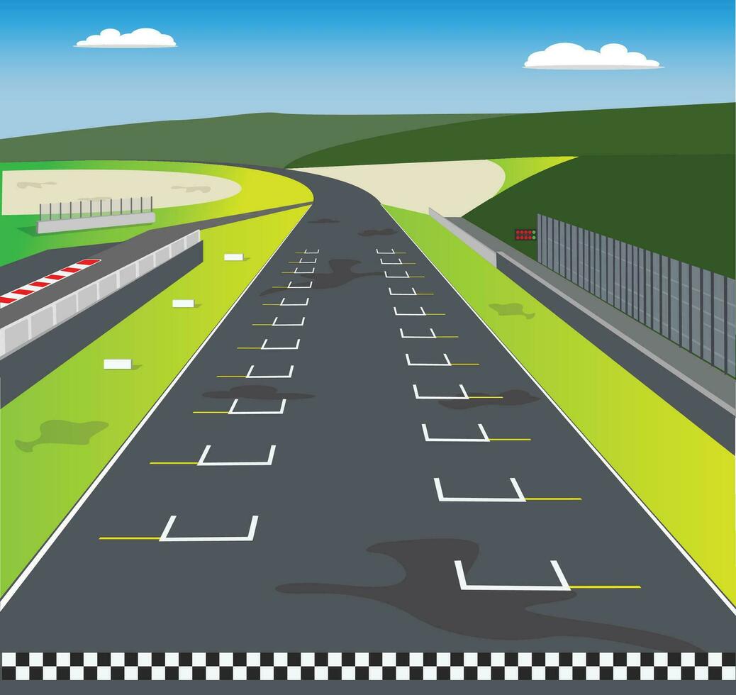 Race track circuit vector