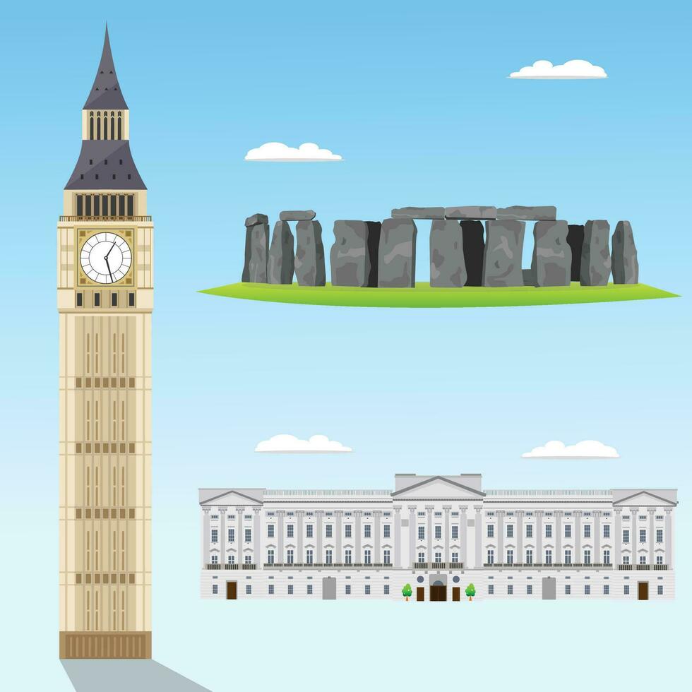 London landmark building vector