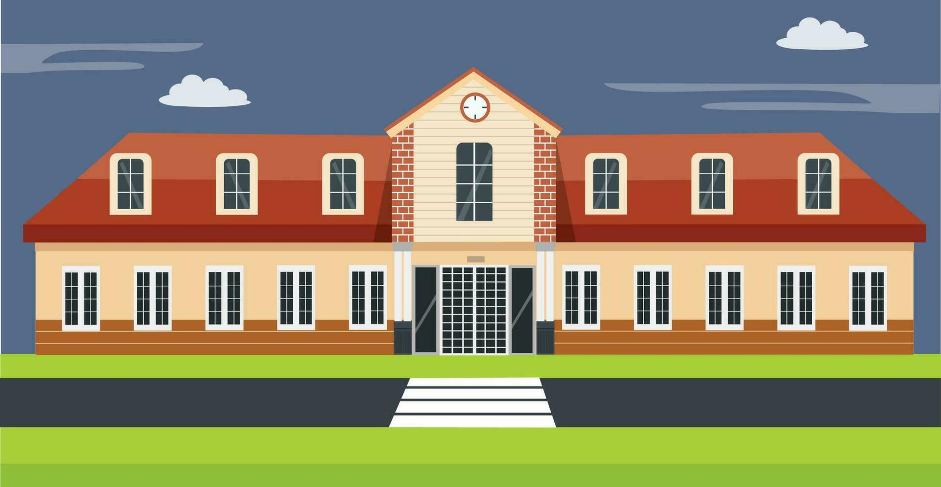 Classic building vector