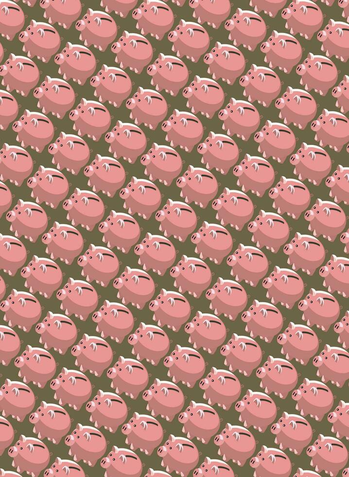 coin piggy bank pattern background money finance earnings background vector