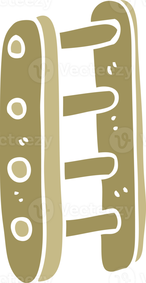 cartoon doodle tall ladder png