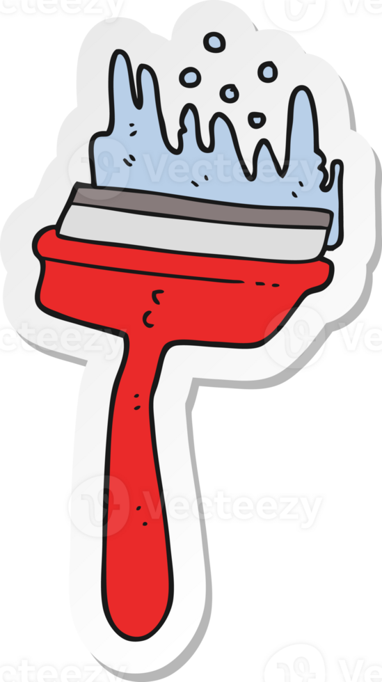 sticker of a cartoon window cleaner png