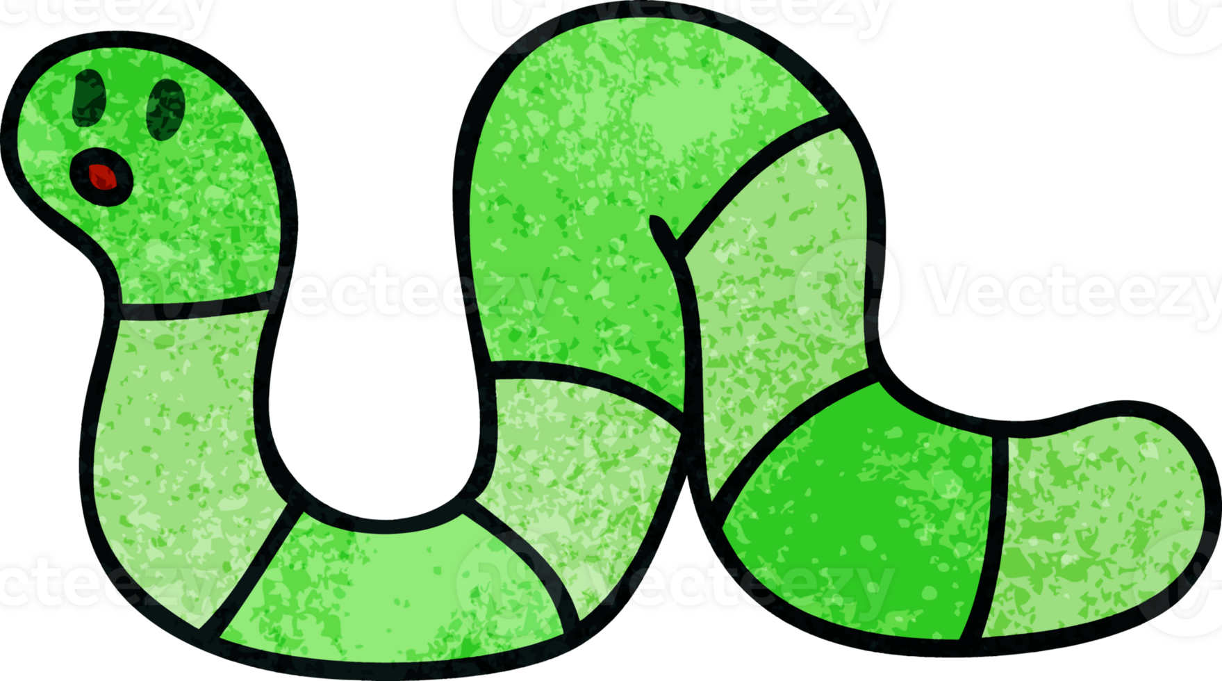 quirky hand drawn cartoon snake png