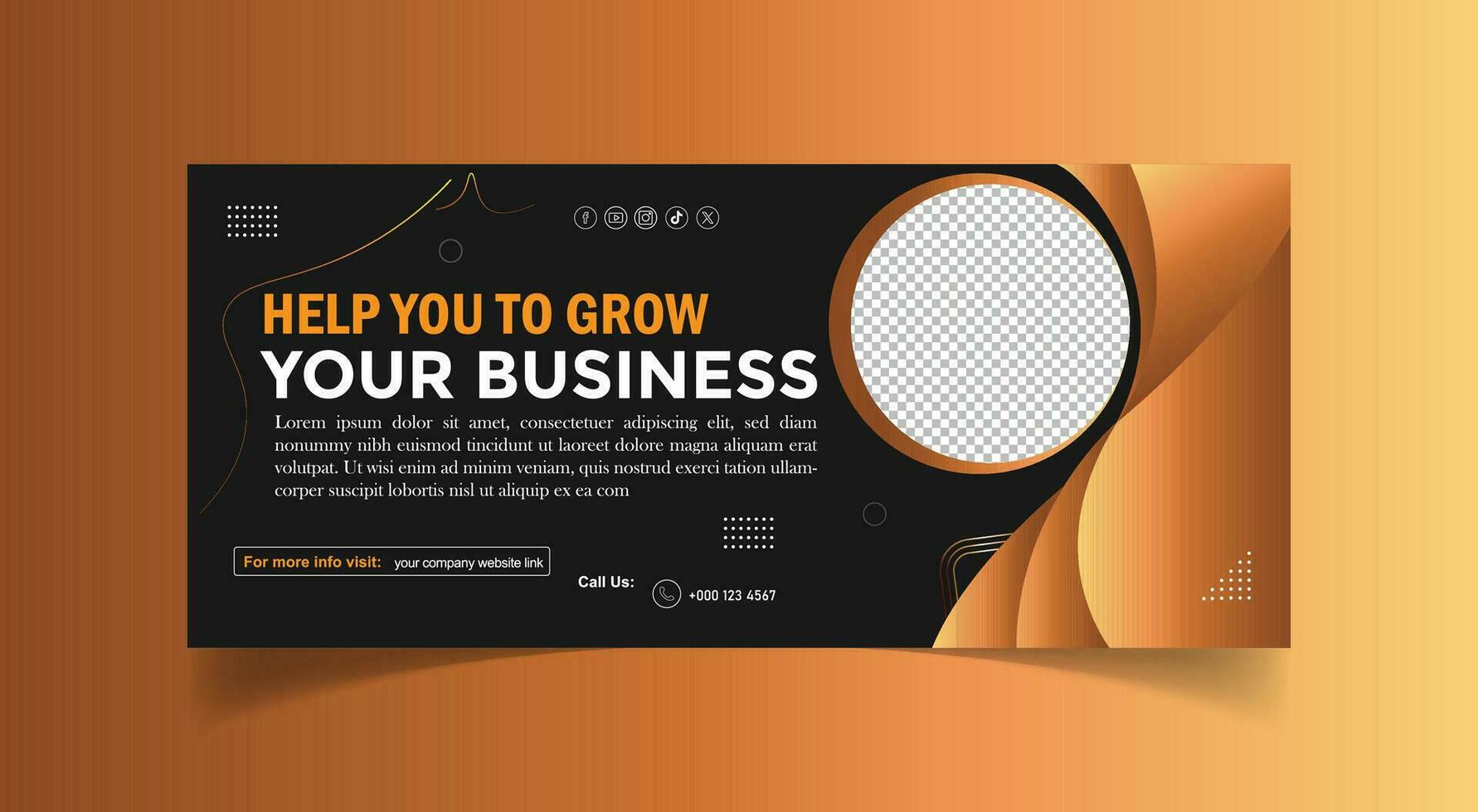 Corporate Facebook Cover Photo Design vector