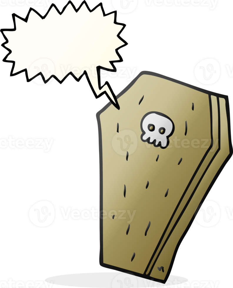 speech bubble cartoon halloween coffin png