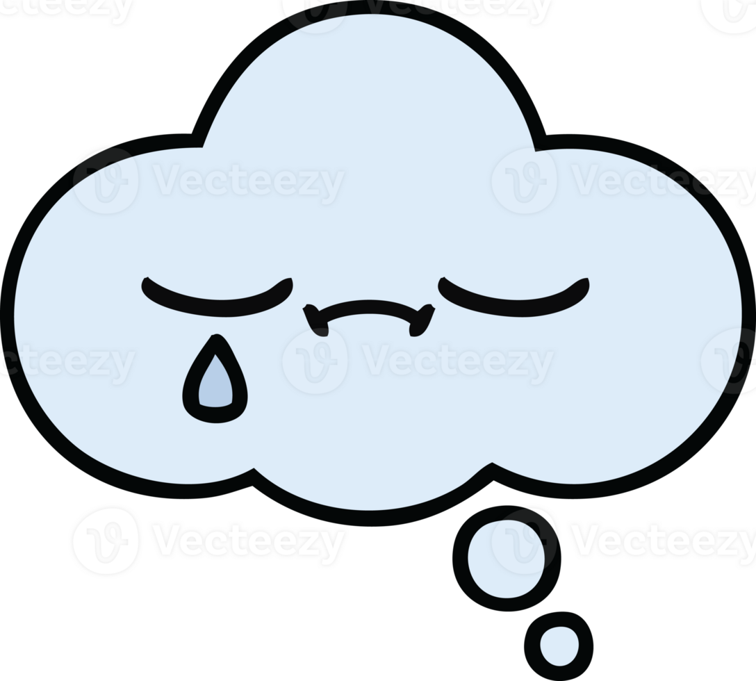 cute cartoon thought bubble png