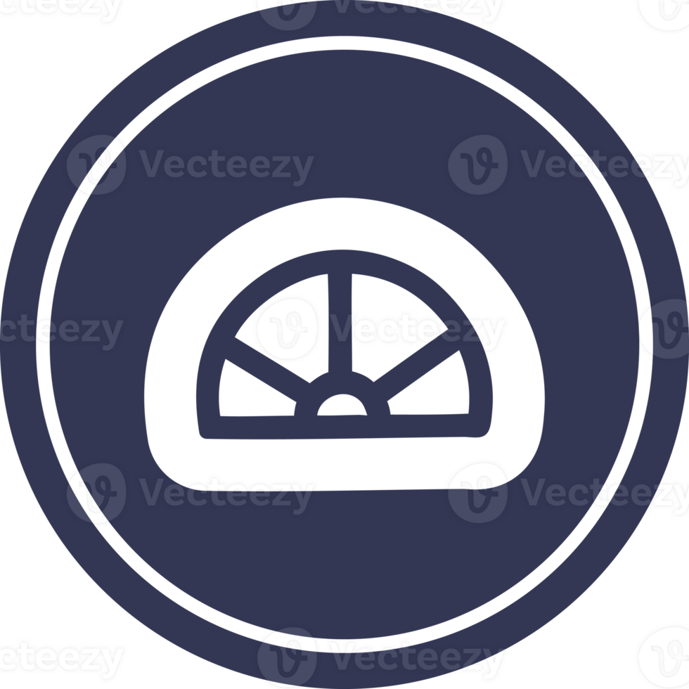 gradenboog wiskunde apparatuur cirkelvormig pictogram png