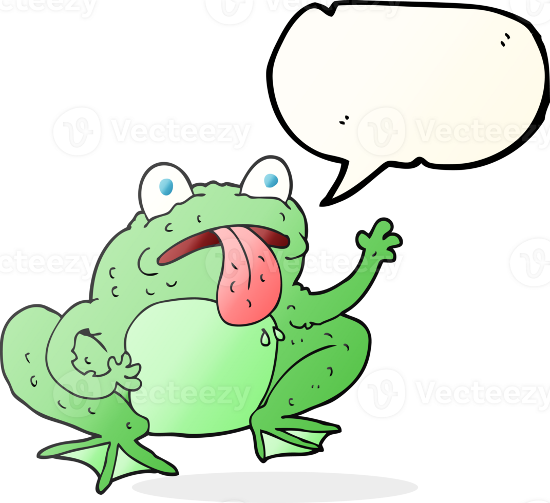 speech bubble cartoon frog png