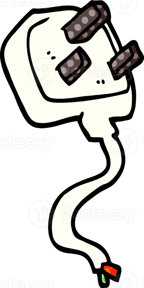 cartoon doodle british plug png