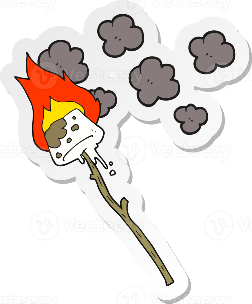 sticker of a cartoon marshmallow png