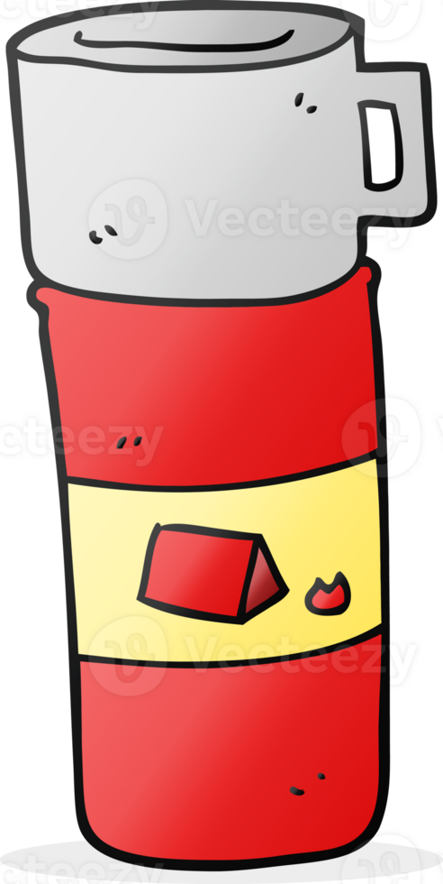 cartoon camping flask png