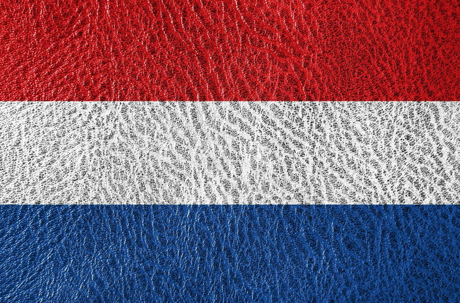 abstract leather texture with the flag photo