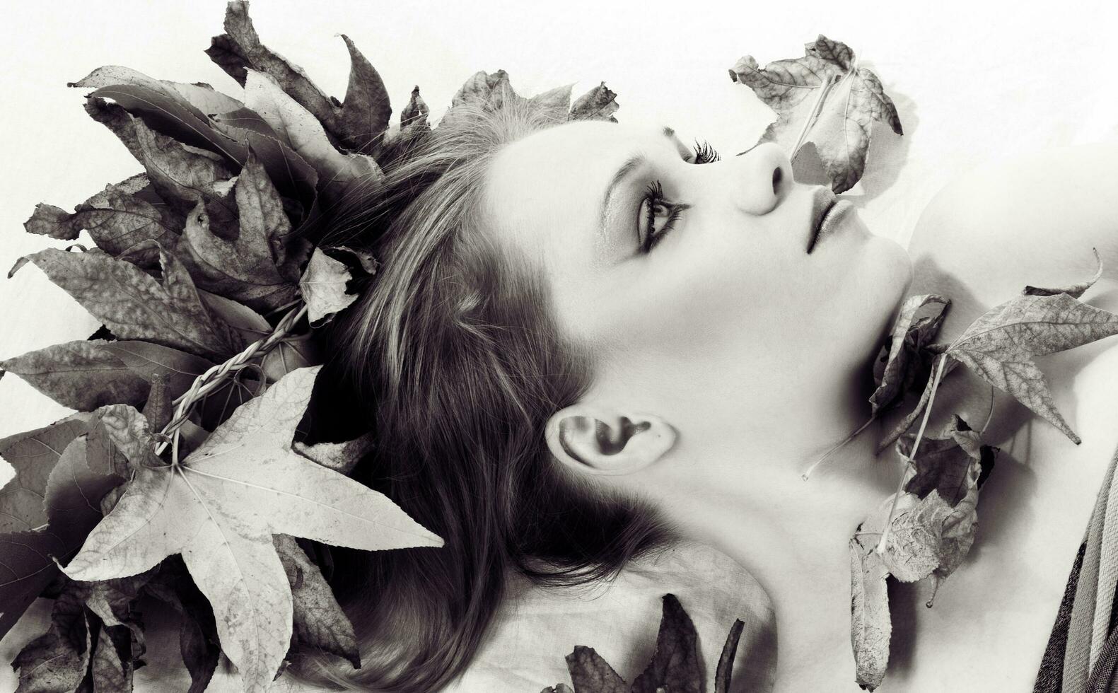 autumn woman portrait photo