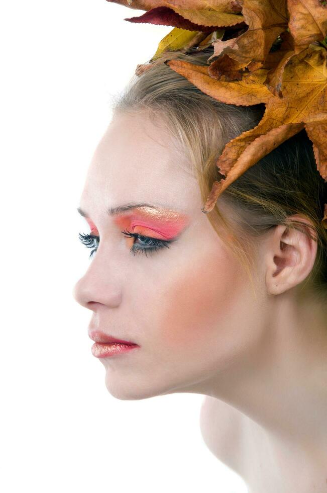 autumn woman portrait photo