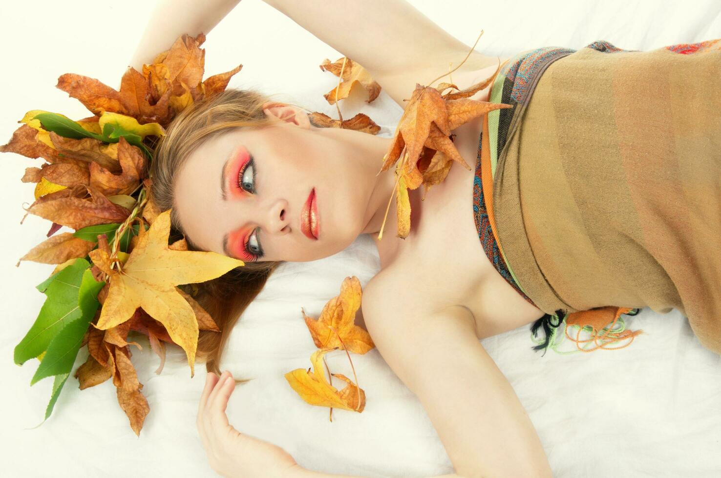 autumn woman portrait photo