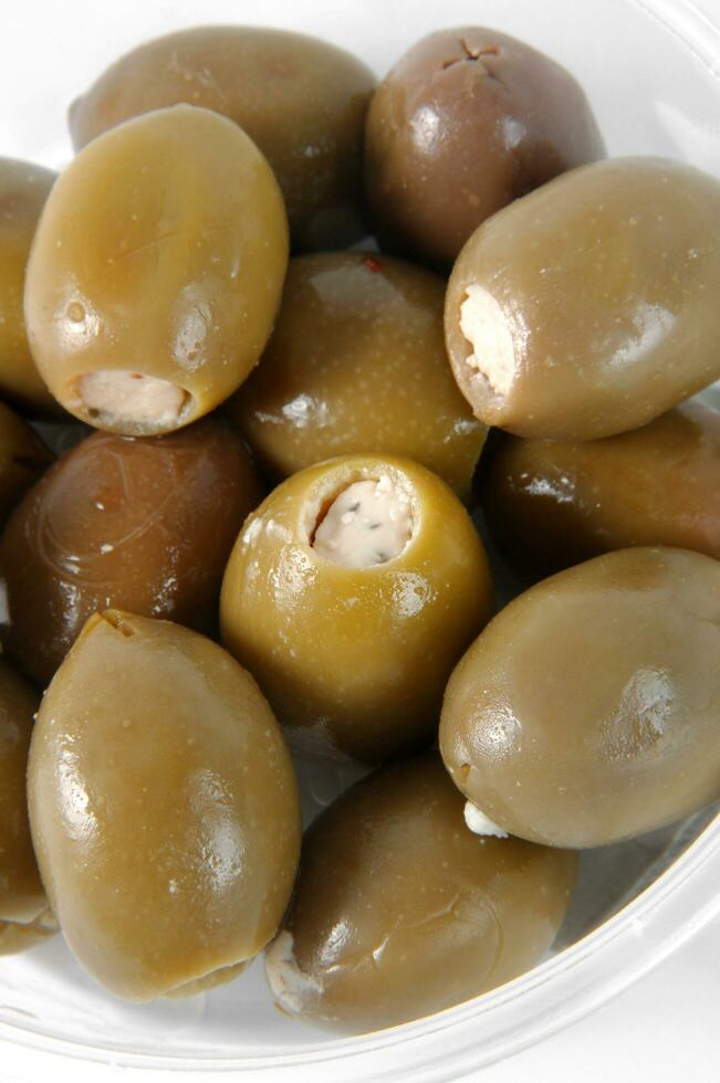 olives on white photo