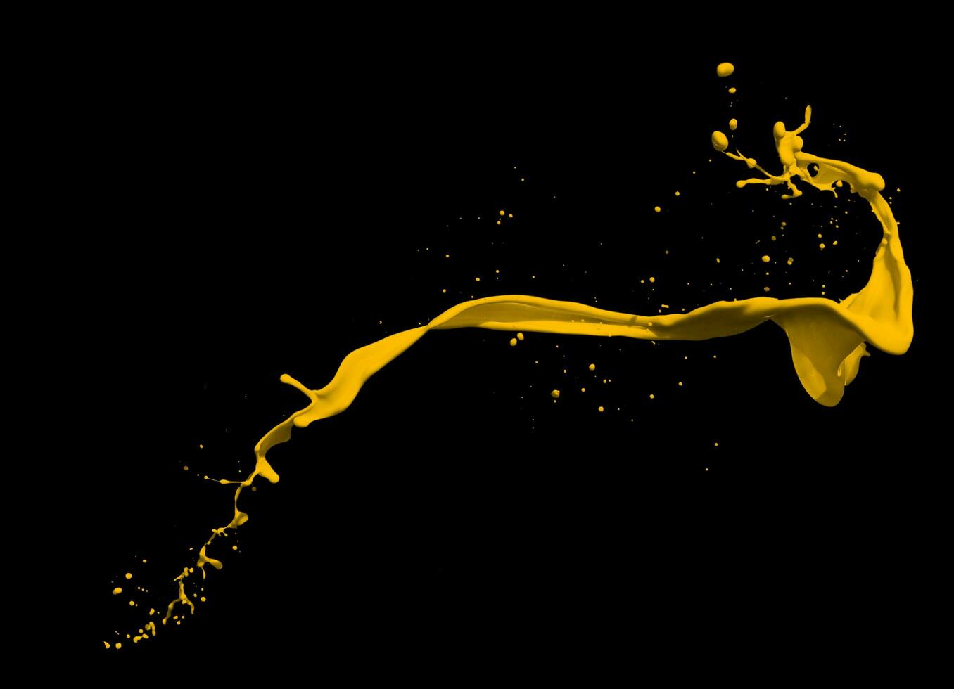 Paint splash closeup photo