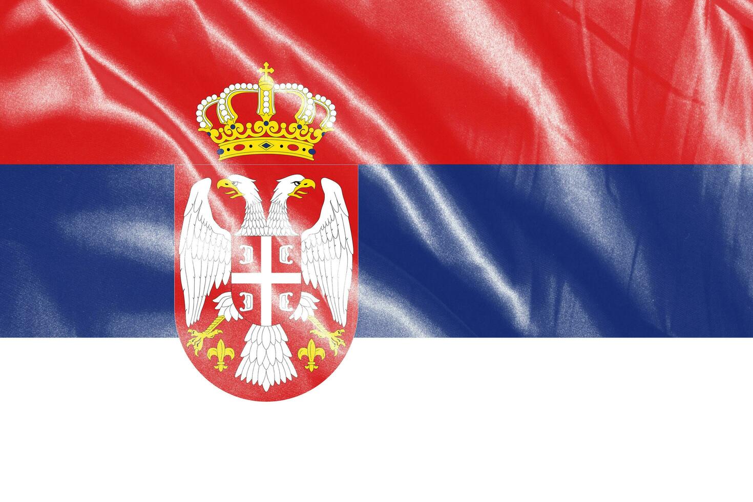 Flag painted on the silk background photo