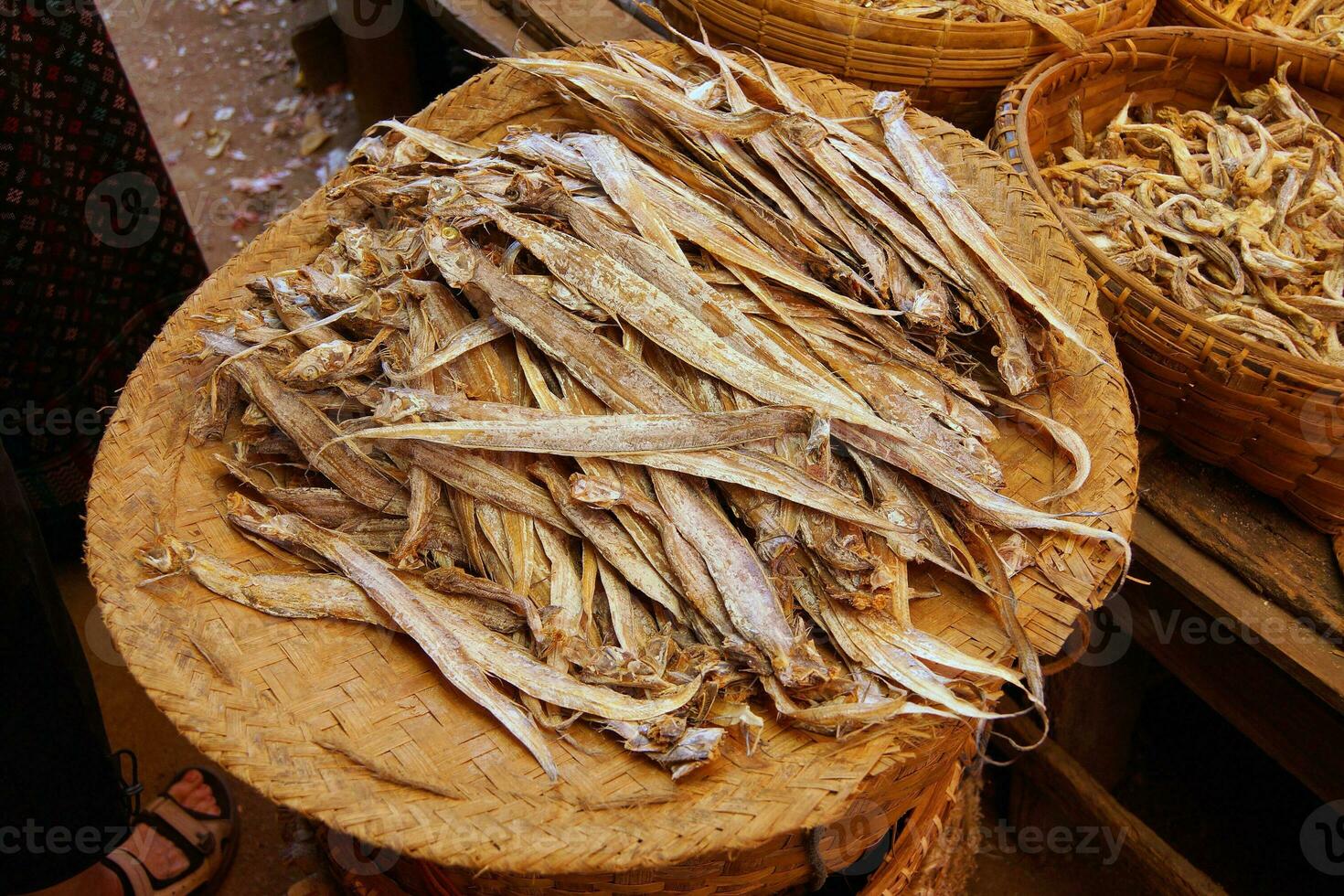 Dried fish for sale photo