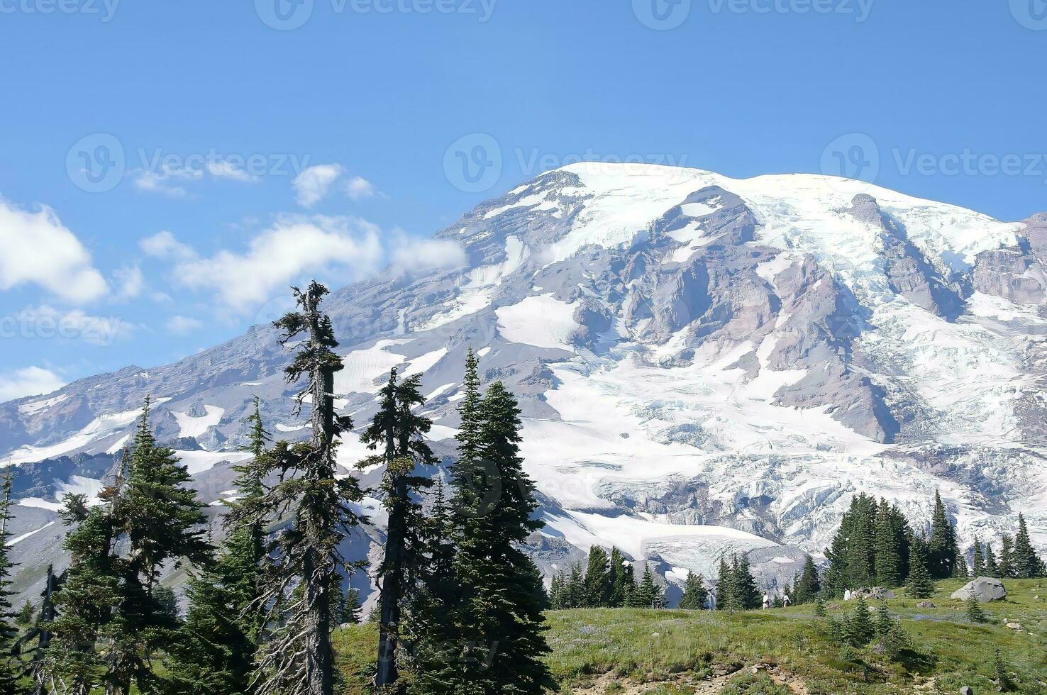 glaciares en montar más lluvioso foto