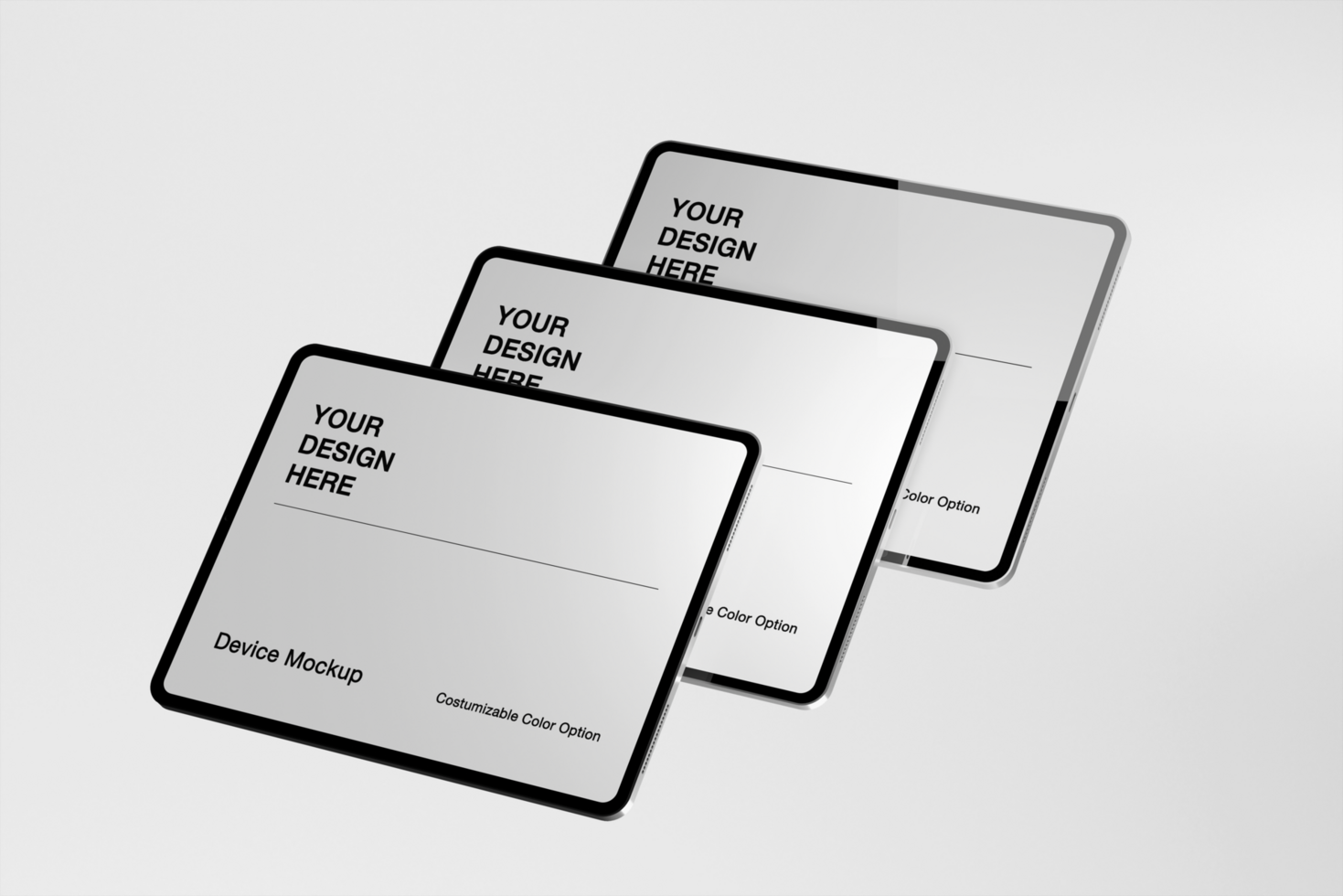 Tablet mockup on minimalist modern background psd