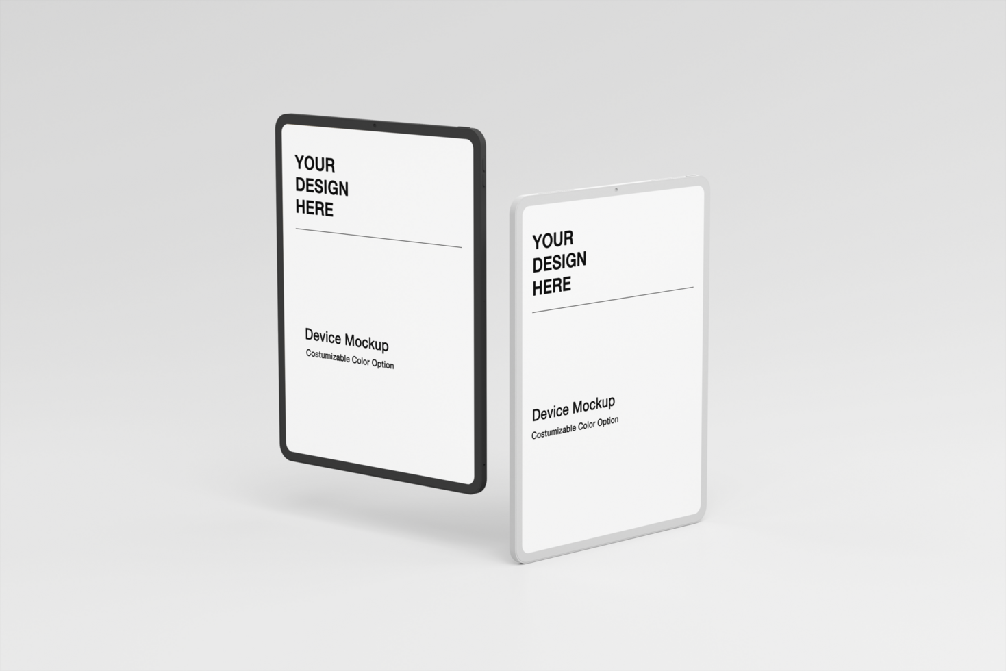 Realistic tablet mockup scene with high detail psd