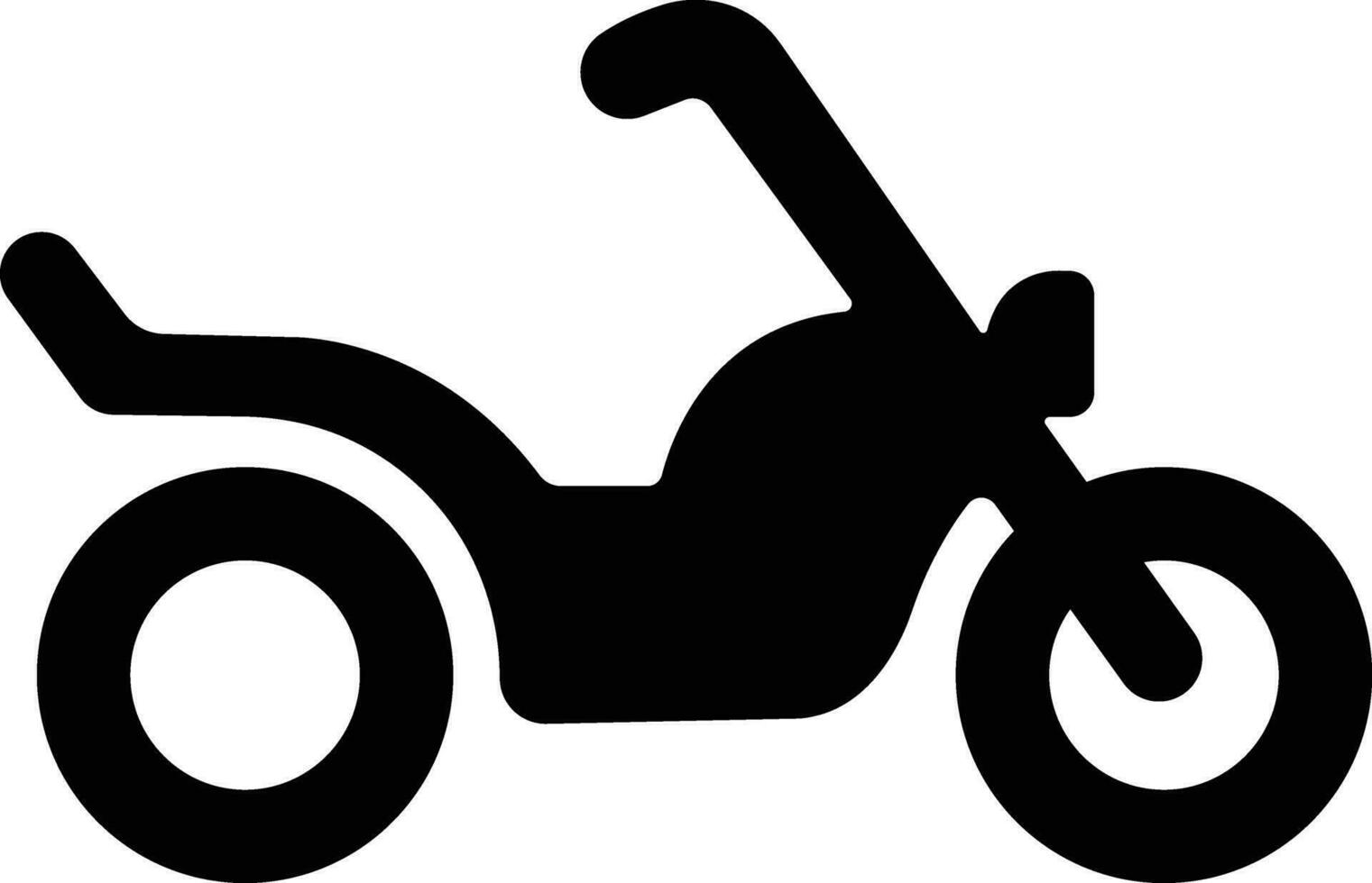 motocicleta y moto icono en plano aislado en lado ver de todas tipo de motocicleta desde ciclomotor, scooter, coche de turismo, Deportes, crucero, y helicóptero. vector para aplicaciones, web