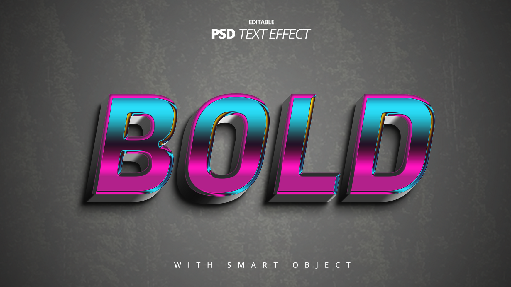 Vintage Retro bold 3d text effect design psd