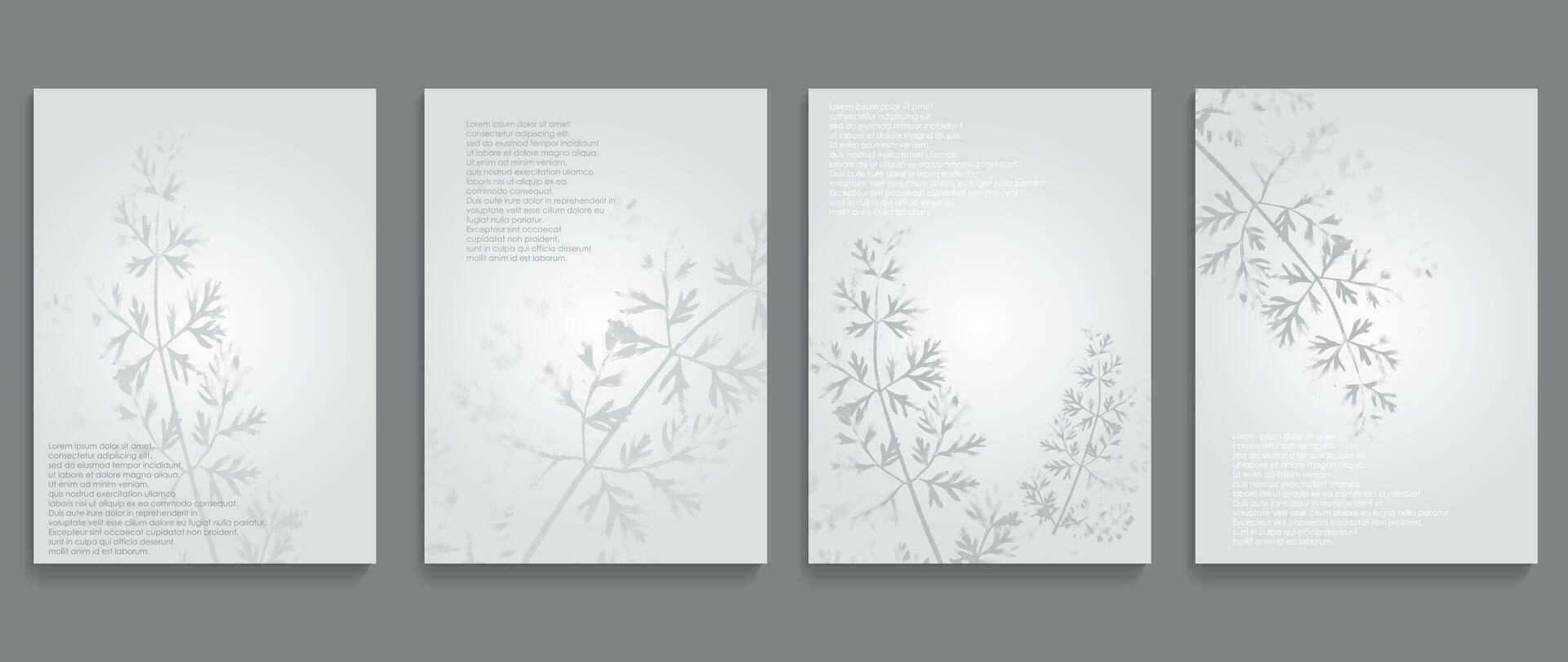 conjunto de minimalis gris diseño plantillas . vector ilustración