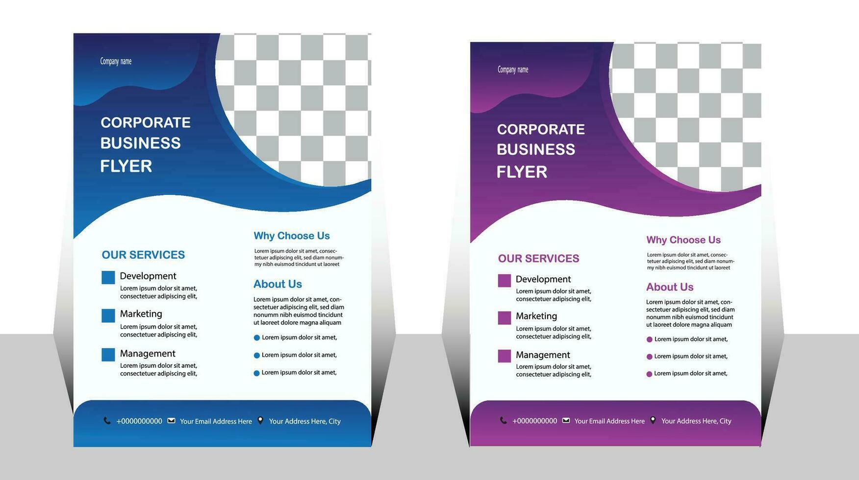 business flyer design. vector