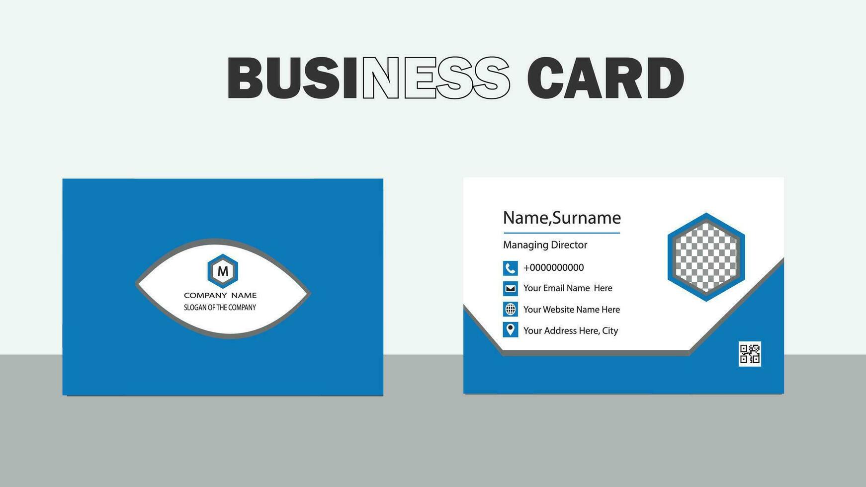 business card design . vector