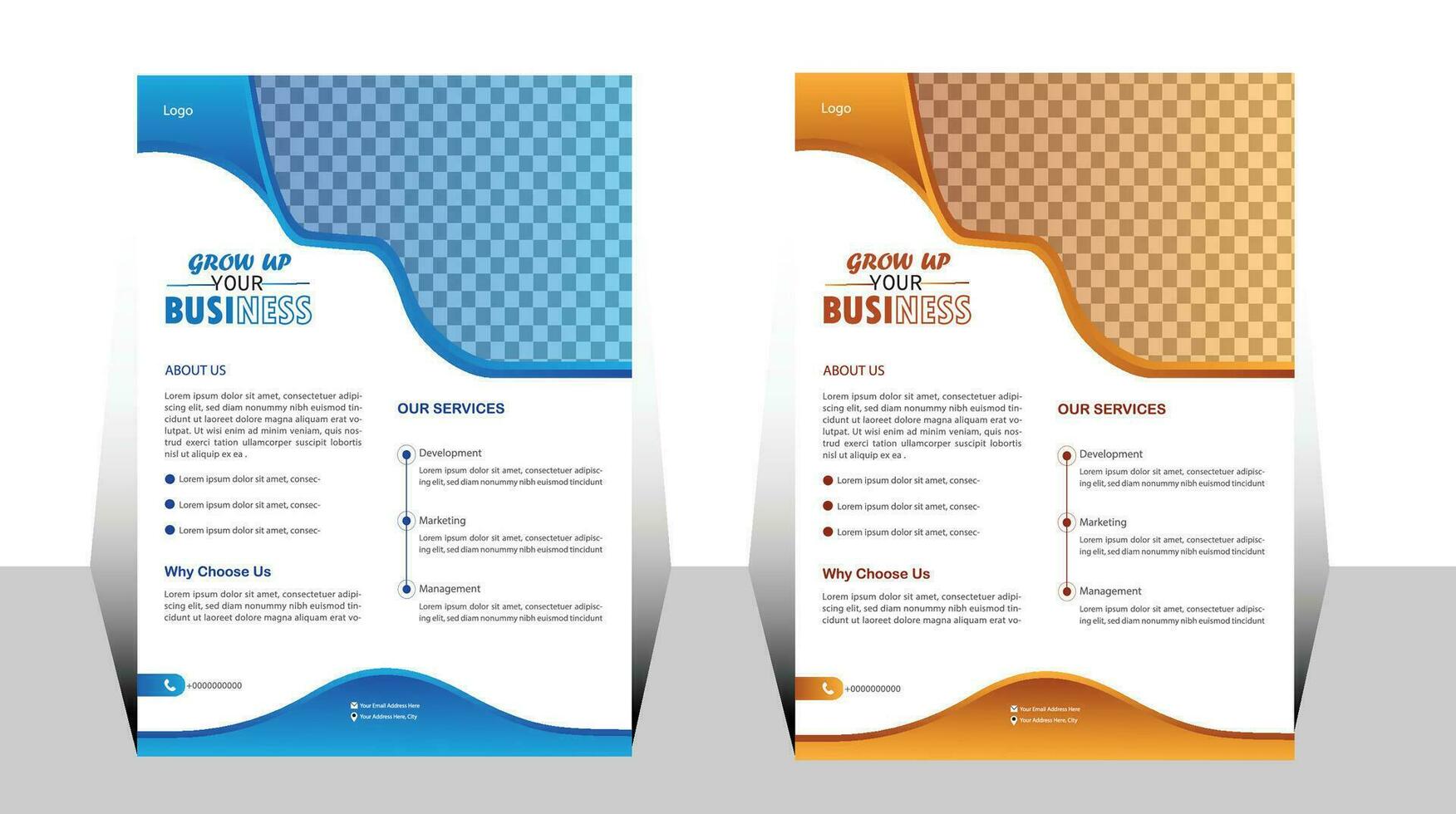 corporate business flyer design. vector