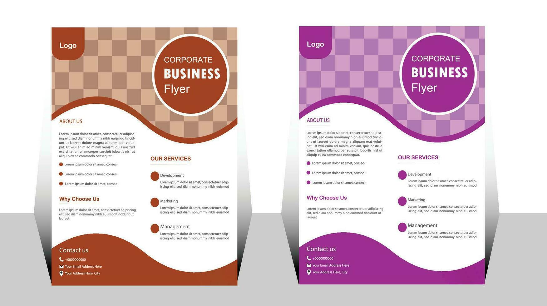 modern design template for business. Travel flyer template . Modern and professional flyer design. corporate business flyer template design . cover modern layout . flyer in A4 stock vector. vector