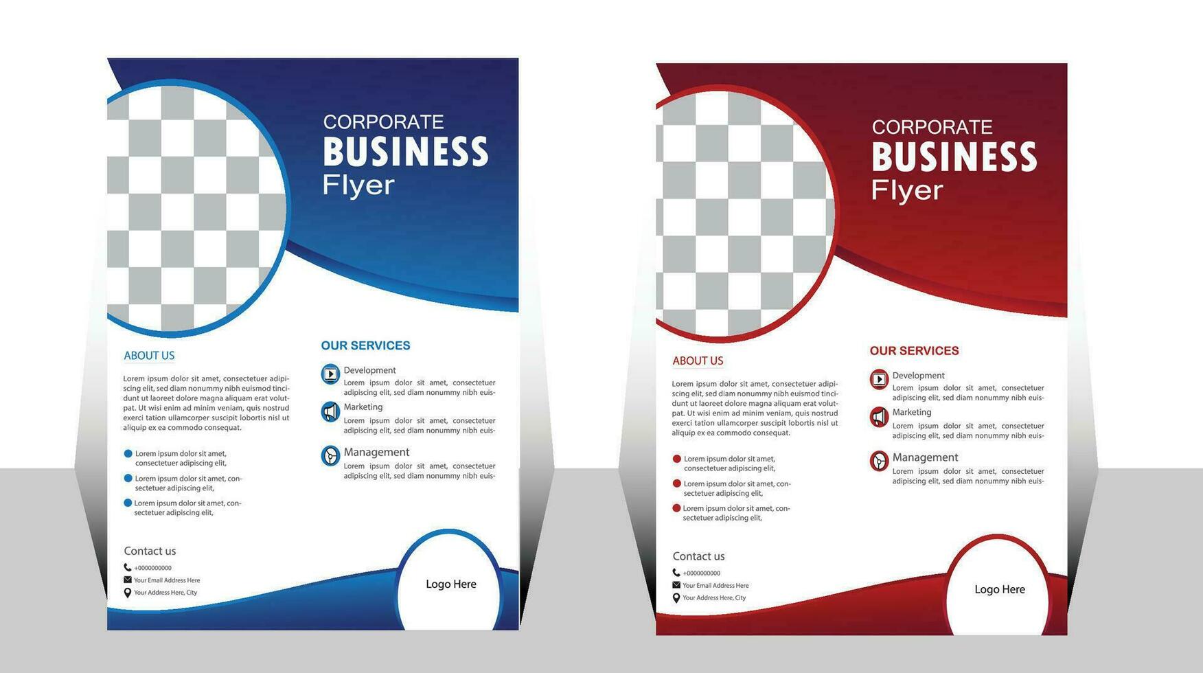 Modern and professional flyer design. corporate business flyer template design . vector