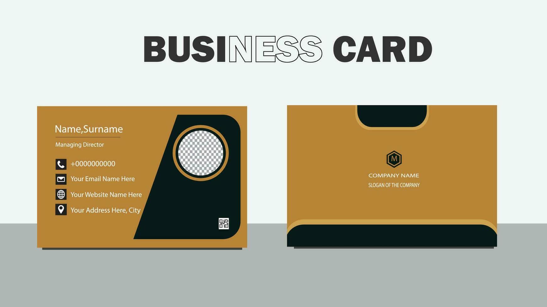 business card . corporate business card design vector