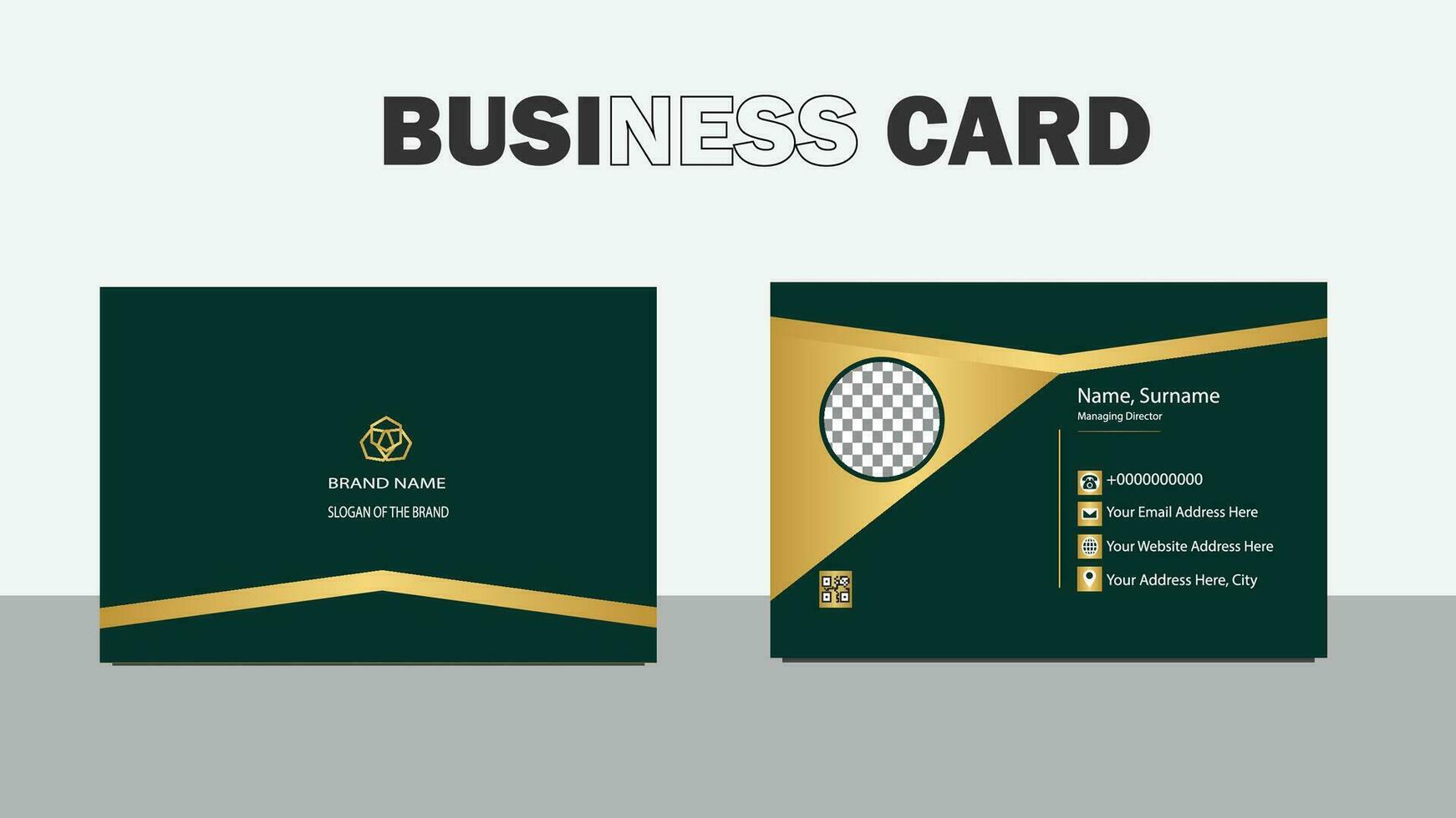 business card .Luxury business template . modern luxury design. vector