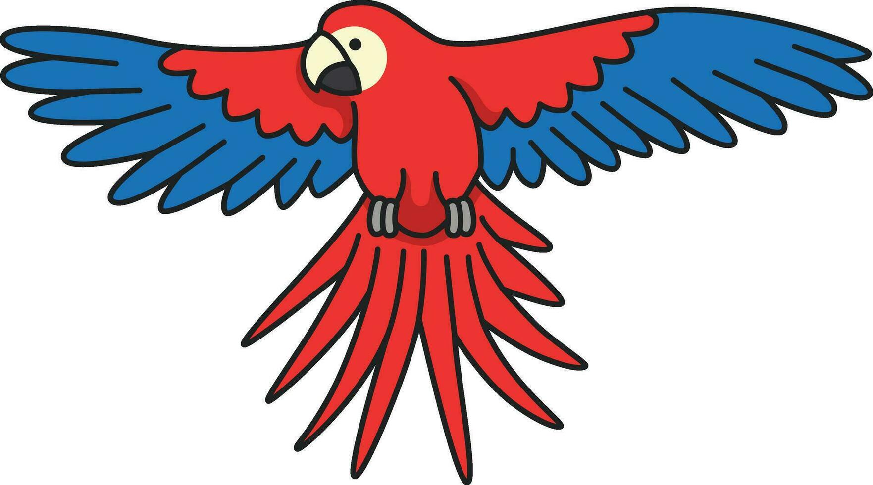 Parrot icon. Cartoon illustration of parrot vector icon for web