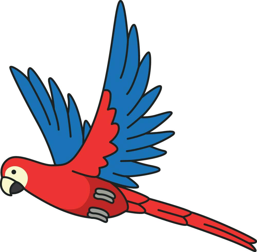 Parrot icon. Flat illustration of parrot vector icon for web