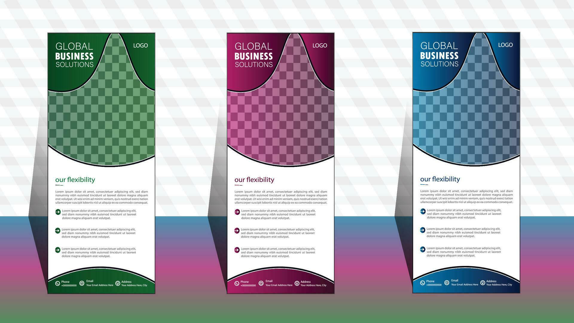 Roll up banner template layout corporate roll up banner signage