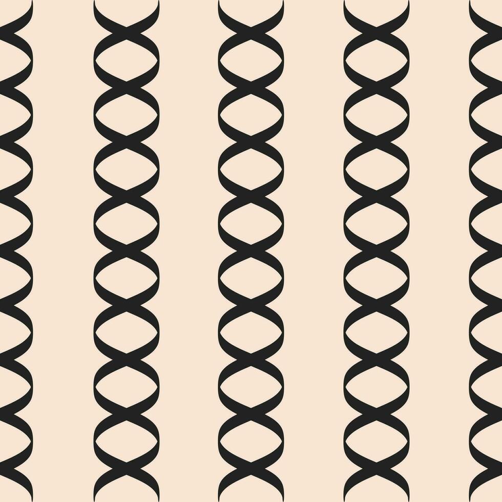 Abstract minimal vintage seamless pattern with vertical chains on a beige background. Trendy geometric print vector
